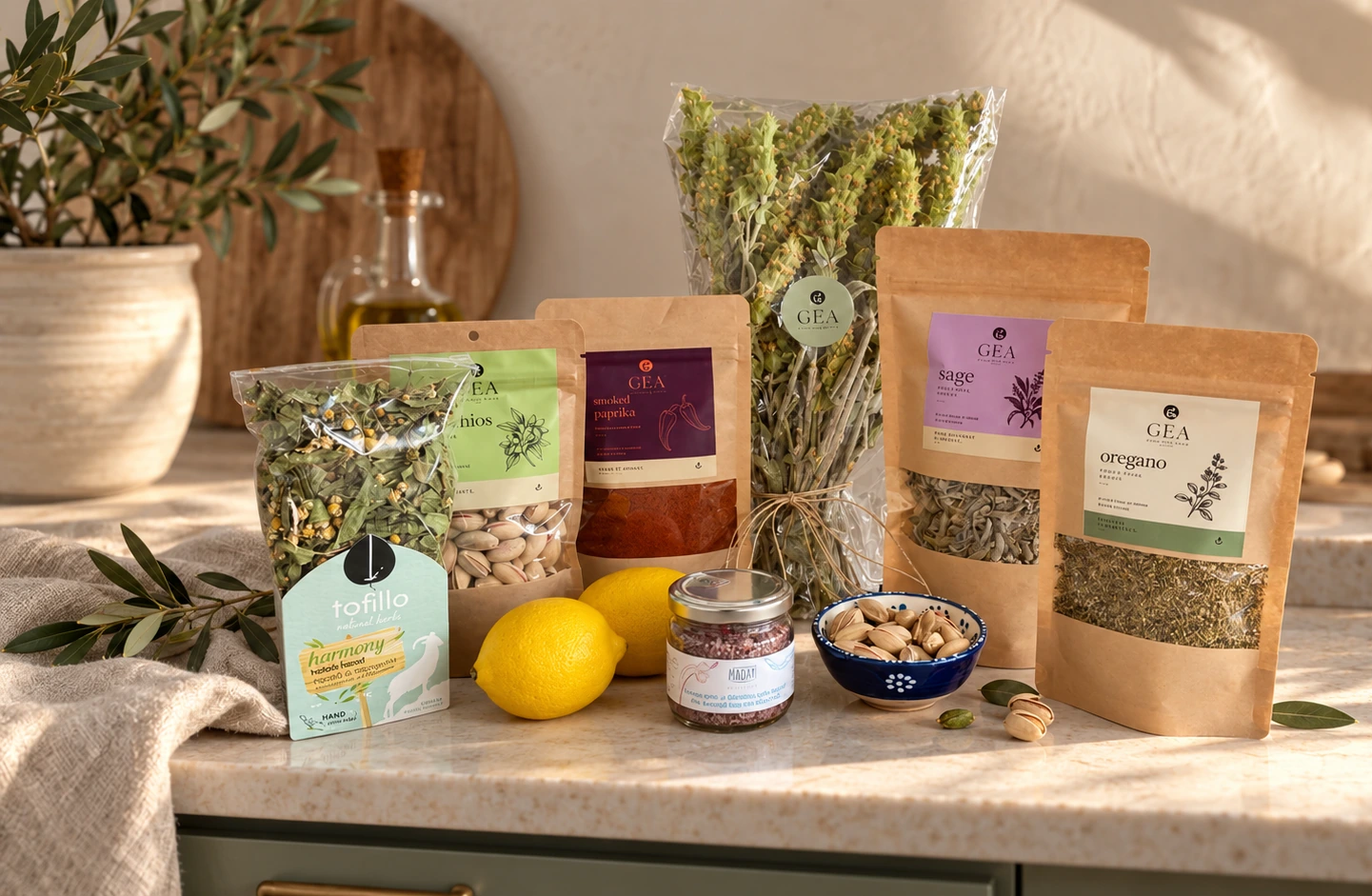 GĒA House of Taste pantry selection